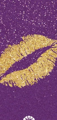 Rectangle Purple Gold Live Wallpaper