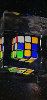 Rectangle Rubik's Cube Mechanical Puzzle Live Wallpaper