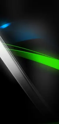 This phone live wallpaper boasts a stunning green and black color scheme with a unique design inspired by Japanese swordplay