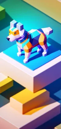 Rectangle Toy Working Animal Live Wallpaper