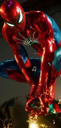 Red Avengers Spider-man Live Wallpaper