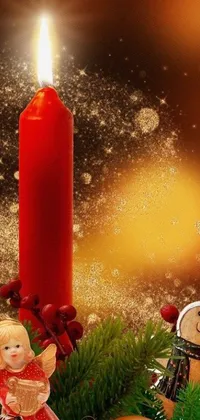 Red Candle Live Wallpaper