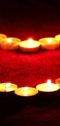 Red Candle Fire Live Wallpaper