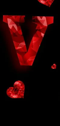 Red Electric Blue Triangle Live Wallpaper