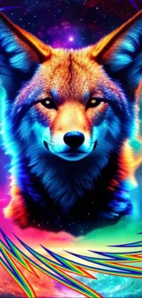 Red Fox Blue Carnivore Live Wallpaper