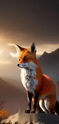 Red Fox Carnivore Fox Live Wallpaper - free download