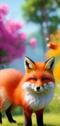 Red Fox Carnivore Fox Live Wallpaper - free download