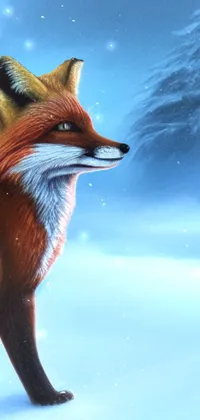 Red Fox Carnivore Fox Live Wallpaper - free download