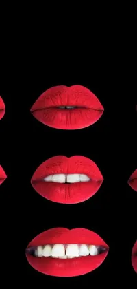 Looking for a bold, eye-catching live wallpaper for your phone? Check out this trend-setting HQ 4K wallpaper featuring close-up shots of luscious red lips with pop art-inspired makeup