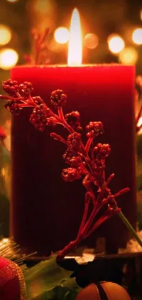 Red Light Candle Live Wallpaper