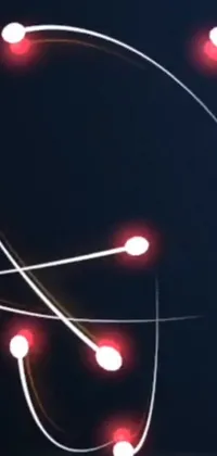 This phone live wallpaper is a digital art masterpiece featuring dancing lights, intersection points, and looping wires