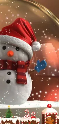 This charming live wallpaper is perfect for winter lovers! Featuring an adorable snowman and decorative elements such as a ribbon, a strawberry, a zombie, and a fairy, this snow globe is accurate in detail and displayed in beautiful 3D animation