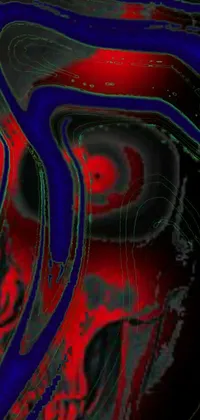 Embrace the avant-garde with this bold, dark psychedelia live wallpaper for your phone