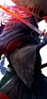 Enhance your phone's screen with this thrilling live wallpaper featuring a sword-wielding warrior