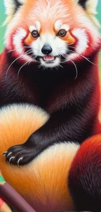 Red Panda Light Plant Live Wallpaper