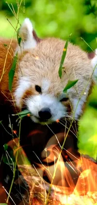 Red Panda Carnivore Organism Live Wallpaper - free download