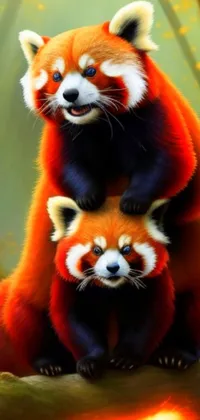 Red Panda Vertebrate Plant Live Wallpaper