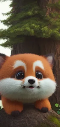 Red Panda Vertebrate Toy Live Wallpaper