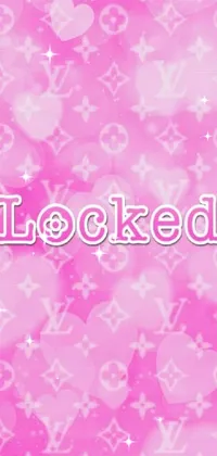 lock screen louis vuitton pink
