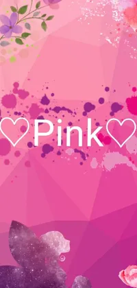 Add a radiant touch of pink to your phone's screen with this lively and playful live wallpaper