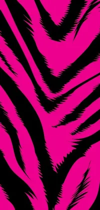 This hot pink and black zebra print live wallpaper adds a bold and vibrant touch to your phone