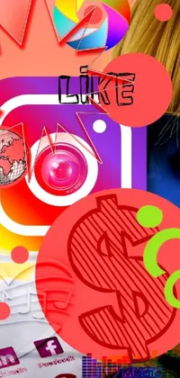 Get inspired by this dynamic and modern phone live wallpaper! The close-up shot of a sleek cell phone offers a glimpse into a world filled with vibrant digital art, stunning photographs, and eye-catching Instagram posts