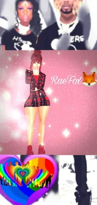 Red Pink Fashion Live Wallpaper
