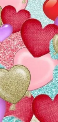 Give your phone a magical touch with this heart-shaped balloon live wallpaper! Shimmering with glitter gifs, these balloons will add enchantment to your screen