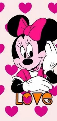 Add some magic to your phone with this adorable Minnie Mouse live wallpaper