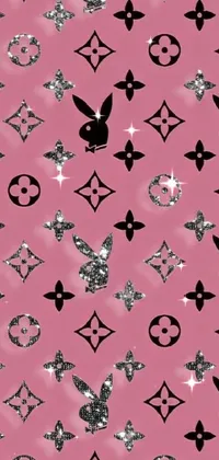 Download Louis Vuitton Pink With Playboy Bunny Wallpaper