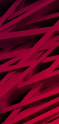 This live wallpaper features a vibrant and dynamic digital art design with a red and black background inspired by parametric architecture