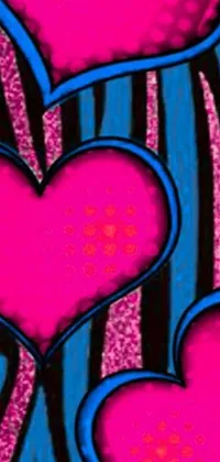The Pink Hearts Live Wallpaper is a fun and romantic addition to your phone's screen