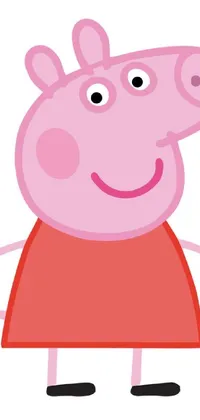 If you're a fan of the popular cartoon character, Peppa Pig, you'll want to add this lively and playful live wallpaper to your phone