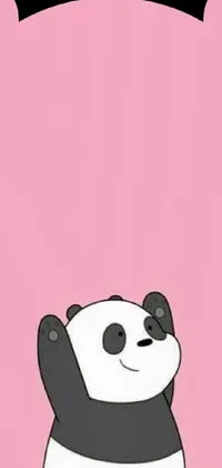 Get ready to add some cuteness to your phone screen with this adorable panda live wallpaper