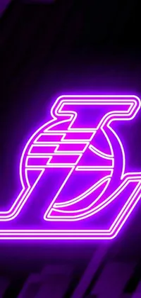 This intriguing live wallpaper showcases a close-up of a neon sign on a wall, with a futuristic digital rendering
