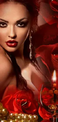 Red Racy Candle Live Wallpaper
