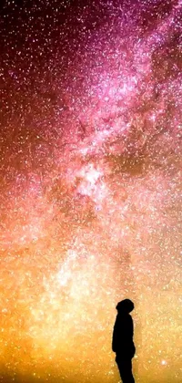Discover the beauty of a star-filled sky with our live wallpaper featuring celestial art