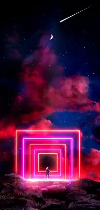 Red Sky Pink Live Wallpaper