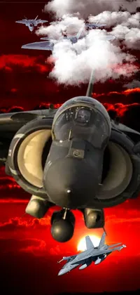 Red Vehicle Aircraft Live Wallpaper