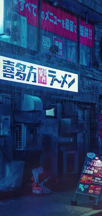 Get lost in the mesmerizing cyberpunk world of this live wallpaper