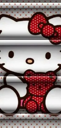 Featuring playful polka dots, this Hello Kitty live wallpaper is perfect for adding a touch of whimsy to your phone