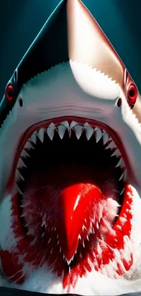 Requiem Shark Lamniformes Mouth Live Wallpaper