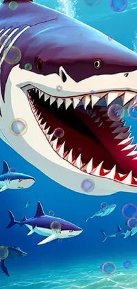 Requiem Shark Mouth Lamniformes Live Wallpaper
