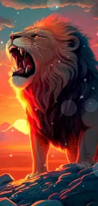Lion Kings Roar Live Wallpaper