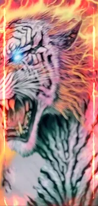 Roar Mouth Bengal Tiger Live Wallpaper