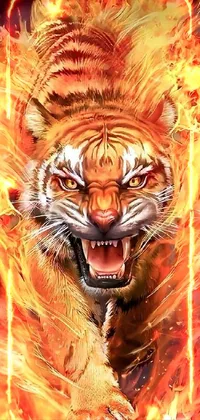 Roar Siberian Tiger Bengal Tiger Live Wallpaper