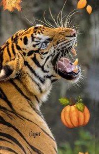 Roar Siberian Tiger Plant Live Wallpaper