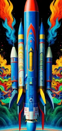 Rocket Art Writing Implement Live Wallpaper