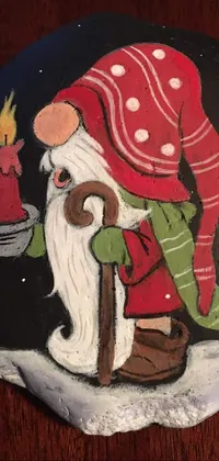 Santa Claus Art Painting Live Wallpaper
