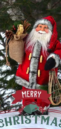 Santa Claus Beard Tree Live Wallpaper